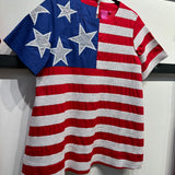 American Flag Cotton Short Sleeve Dress | Queen Of Sparkles