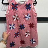 Red & White Stripe Pinwheel Tie Dress | Queen Of Sparkles