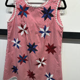 Red & White Stripe Pinwheel Tie Dress | Queen Of Sparkles