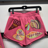 Pink Multi Shell Short | Queen Of Sparkles