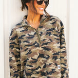 Cameron Quarter Zip Pullover | Camo