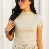 Long Weekend Stripe Top | Yellow Gray