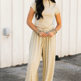 Long Weekend Stripe Top | Yellow Gray