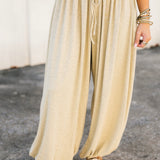 Long Weekend Balloon Pant | Yellow Gray
