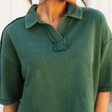 Sutton Henley Top | Green