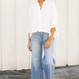 Olivia Distressed Wide Leg Jean | Allure