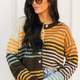 Fall Forever Multi Stripe Cardigan