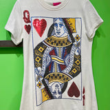 White Queen Of Hearts Tee Dress