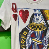 White Queen Of Hearts Tee Dress