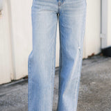 Olivia Distressed Wide Leg Jean | Allure