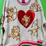 Grey Vintage Cupid Sweatshirt