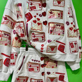 White Love Letters Shorts