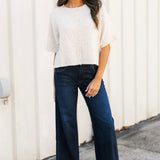 Anika Pointelle Cardigan | Oatmeal
