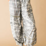 Camo & Plaid Patchwork Pant