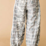Camo & Plaid Patchwork Pant