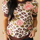 Leopard In Bloom Sweater