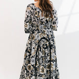 Printed Dixie Maxi | Black Combo