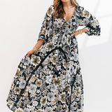 Printed Dixie Maxi | Black Combo