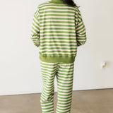 Paige Stripe Pant | Green Multi
