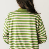 Paige Mock Neck Top | Green Multi