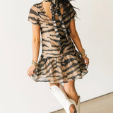After Hours Sheer Overlay Mini Dress | Tiger