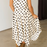 Brunch Babe Polka Dot Top | Cream