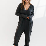 Hot Shot Long Sleeve Onesie | Black