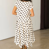 Brunch Babe Polka Dot Skirt | Cream