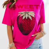 Harvest Vintage Wash Tee  Strawberry