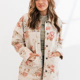 Avery Denim Jacket Print  Exploded Floral