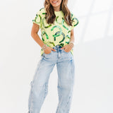 Light Green Lucky Queen Horse Shoe Tee | Queen Of Sparkles