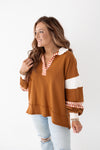 DREAMHOUSE PULLOVER | CAMEL & IVORY