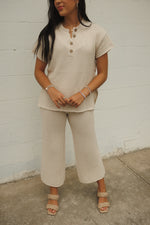 CLAIRE SWEATER PANTS | NATURAL