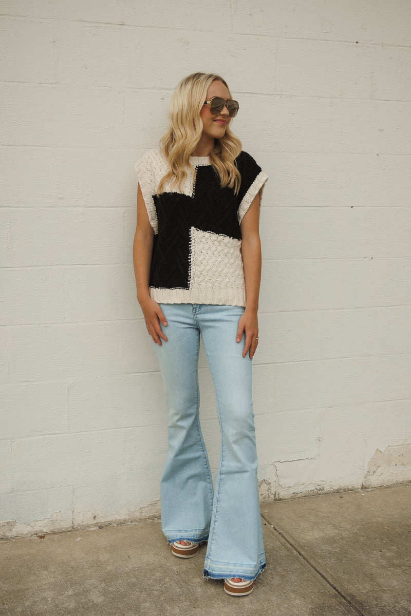 CABLEKNIT SWEATER VEST | NEUTRALS