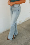 HIGH RISE DISTRESSED FLARE | LIGHT