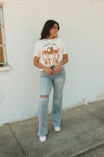 HIGH RISE DISTRESSED FLARE | LIGHT