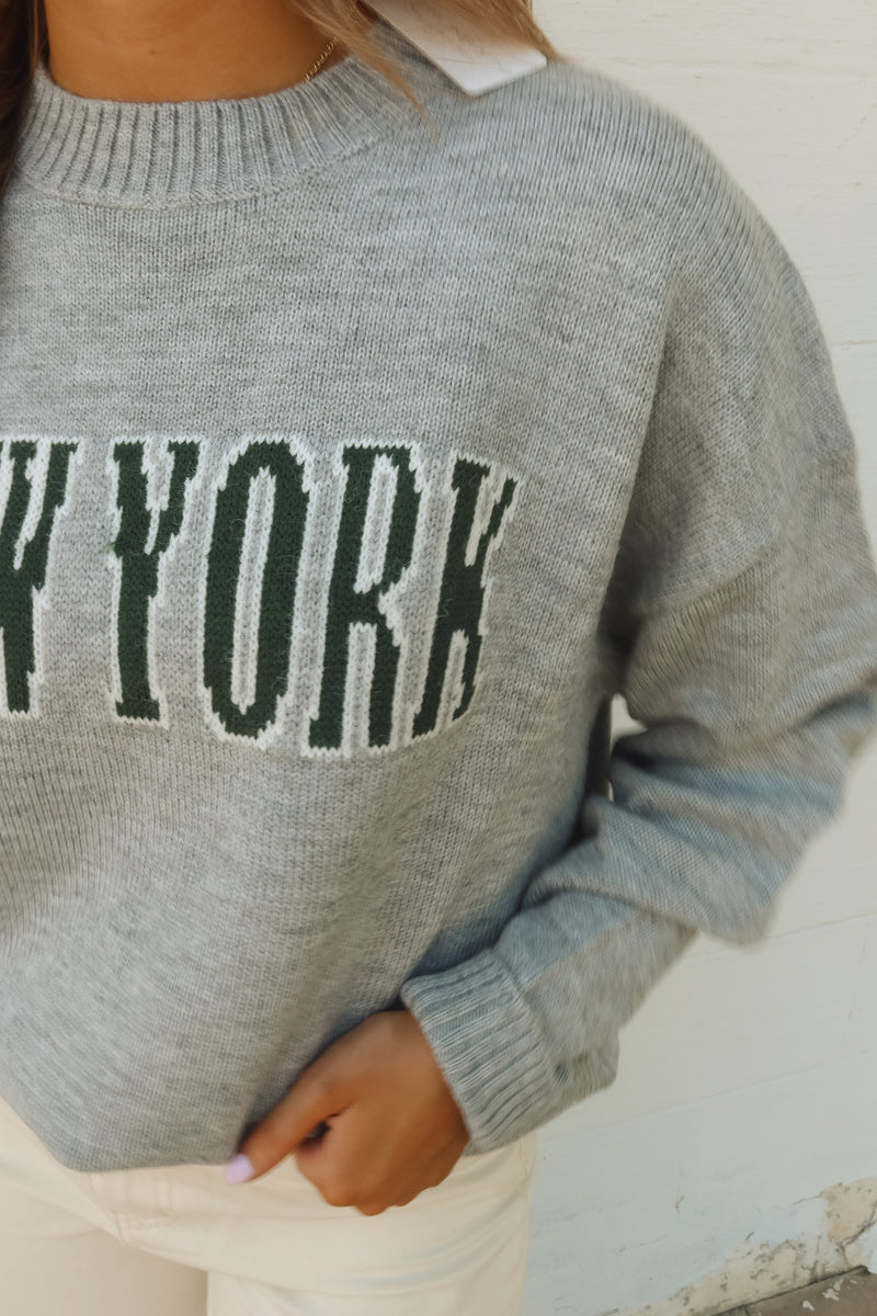 90'S NEW YORK SWEATER | GRAY