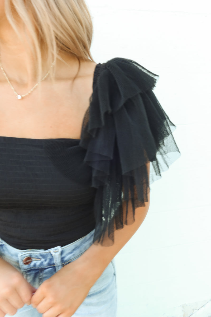 KILL THE LIGHTS BODYSUIT | BLACK