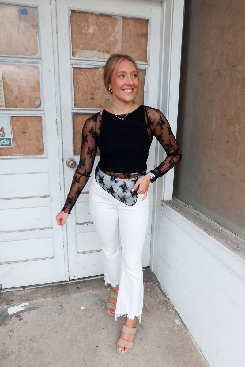 FULL BLOOM LAYERING TOP | BLACK