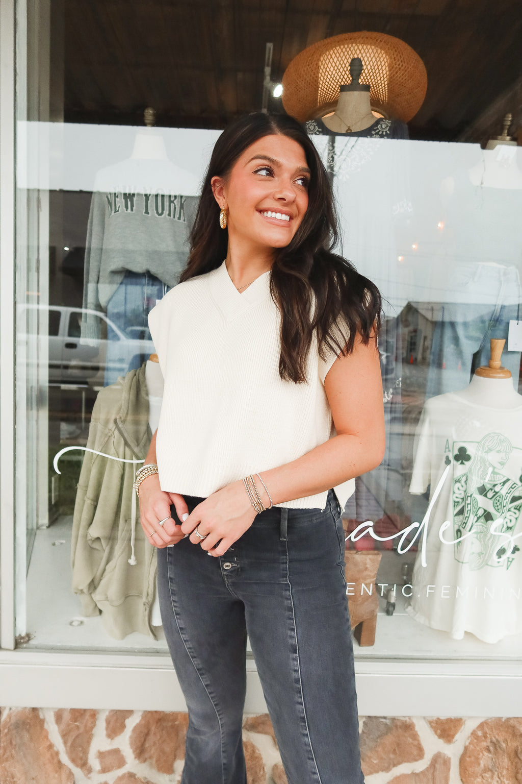 EASY STREET VEST | CREAM
