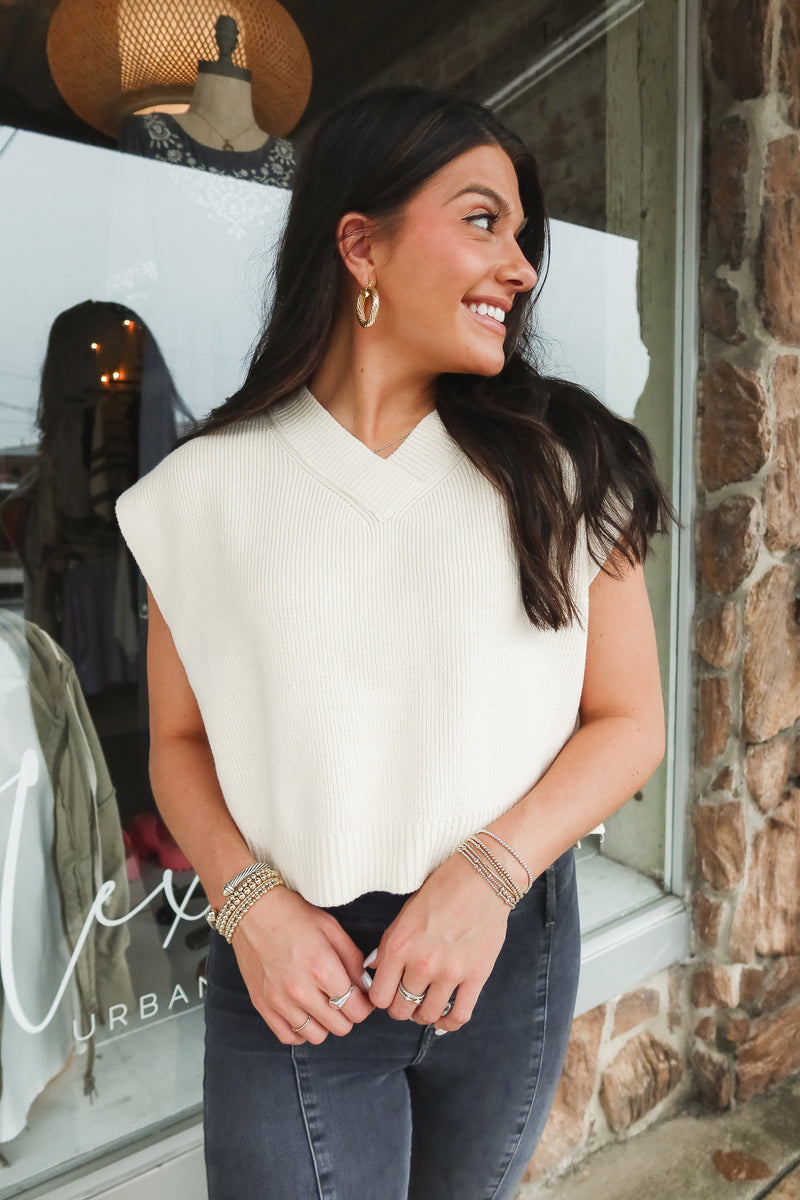 EASY STREET VEST | CREAM