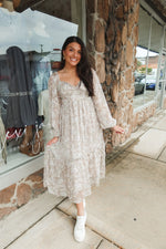 FEELING THE FLORAL MAXI | TAUPE