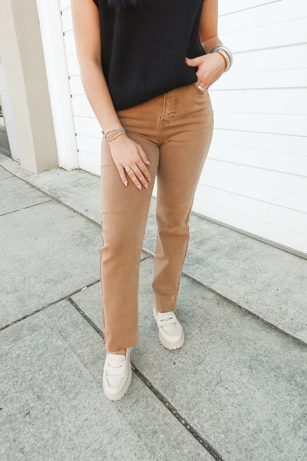 HARPER STRAIGHT JEANS | COCOA