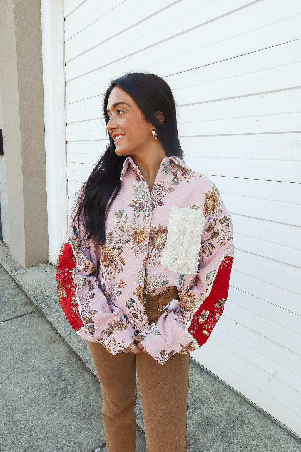 MIXED EMOTIONS FLORAL SHACKET