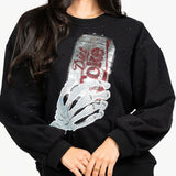 Licensed Black Skeleton Hand Diet Coke Sweatshirt | Queen Of Sparkles