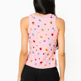 Pink Jewel & Pearl Tank | Queen Of Sparkles