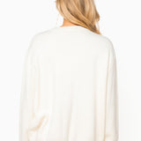 Ivory Popping Champagne 'Cheers' Sweater | Queen Of Sparkles