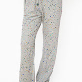 Grey Rhinestone Sweat Pant | Queen Of Sparkles