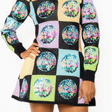 Colorblock Disco Ball Knit Dress | Queen Of Sparkles
