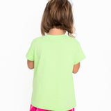 KIDS Mint Rainbow Flower Sequin Turkey Tee | Queen Of Sparkles